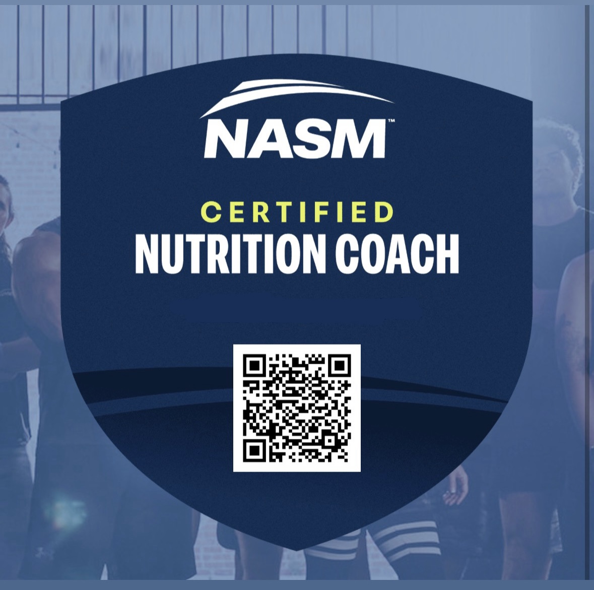 NASM verification QR code